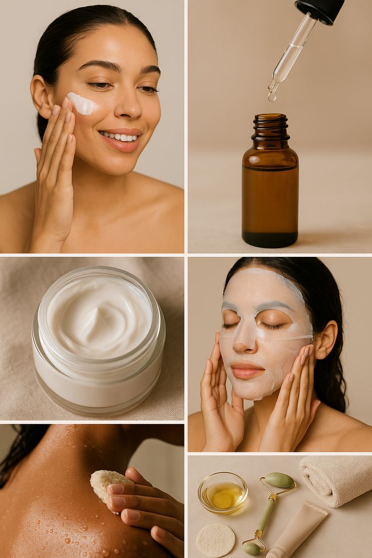 skincare collage
