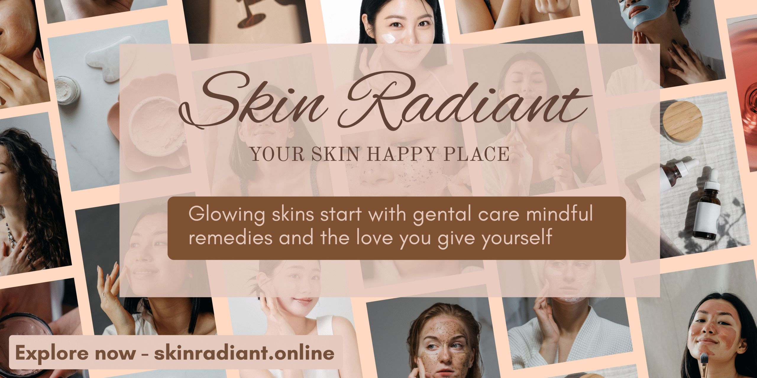 A banner displaying the website name and message encouraging visitors to explore our content and services